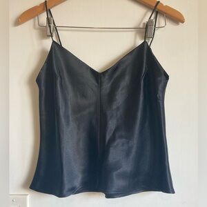 Vintage silky back tank top
